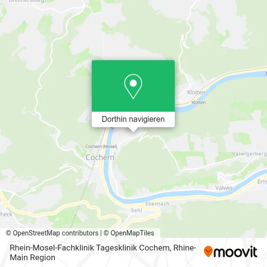 Rhein-Mosel-Fachklinik Tagesklinik Cochem Karte