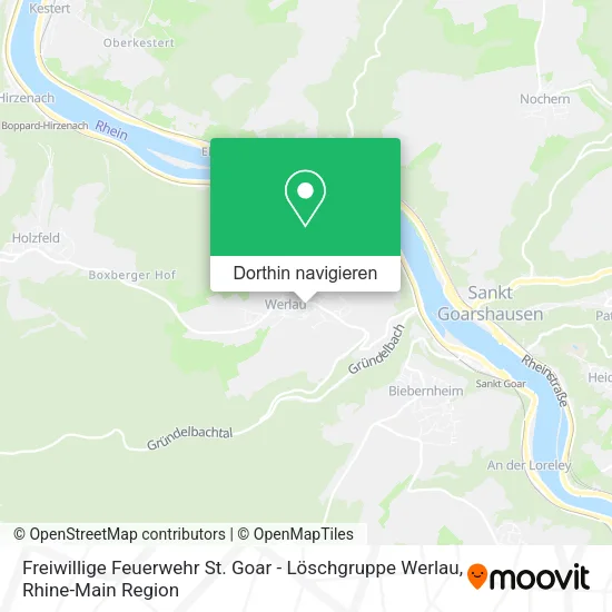 Freiwillige Feuerwehr St. Goar - Löschgruppe Werlau Karte