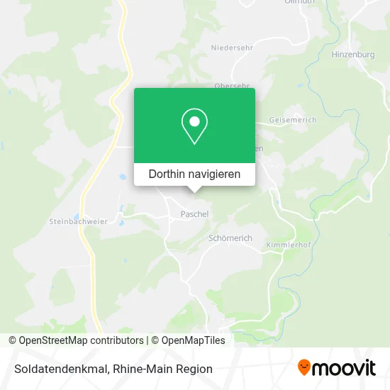 Soldatendenkmal Karte
