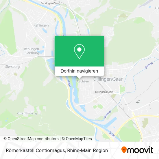 Römerkastell Contiomagus Karte