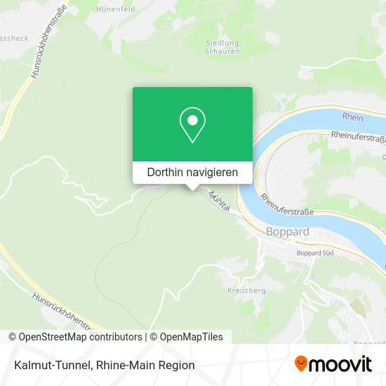 Kalmut-Tunnel Karte