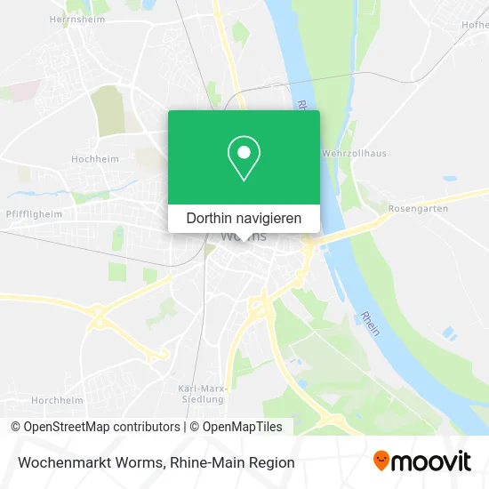 Wochenmarkt Worms Karte