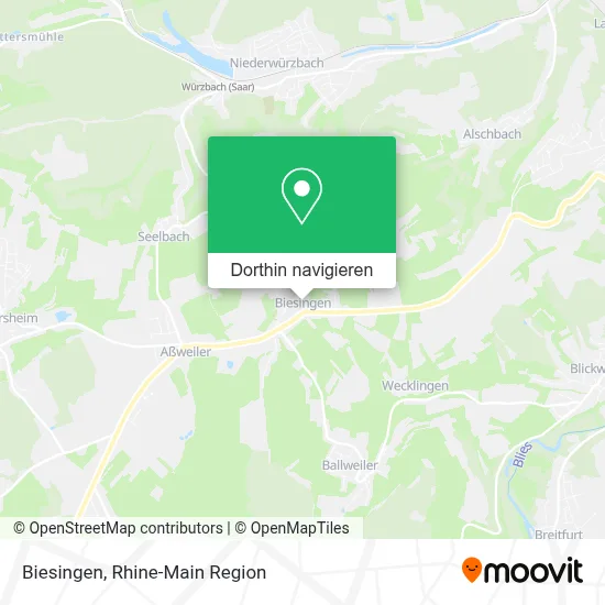 Biesingen Karte