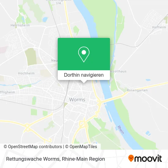 Rettungswache Worms Karte