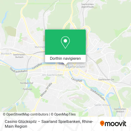 Casino Glückspilz – Saarland Spielbanken Karte