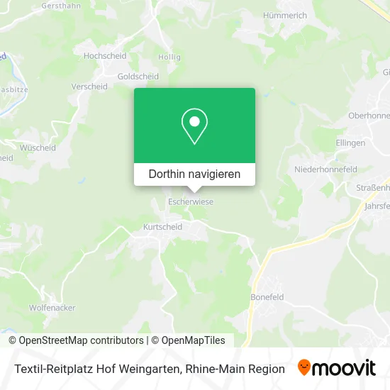 Textil-Reitplatz Hof Weingarten Karte