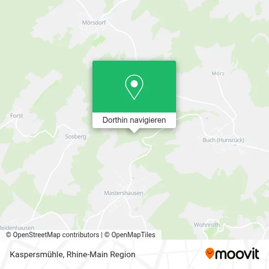 Kaspersmühle Karte