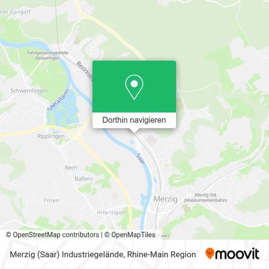 Merzig (Saar) Industriegelände Karte