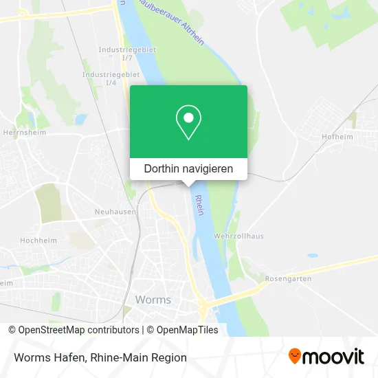 Worms Hafen Karte