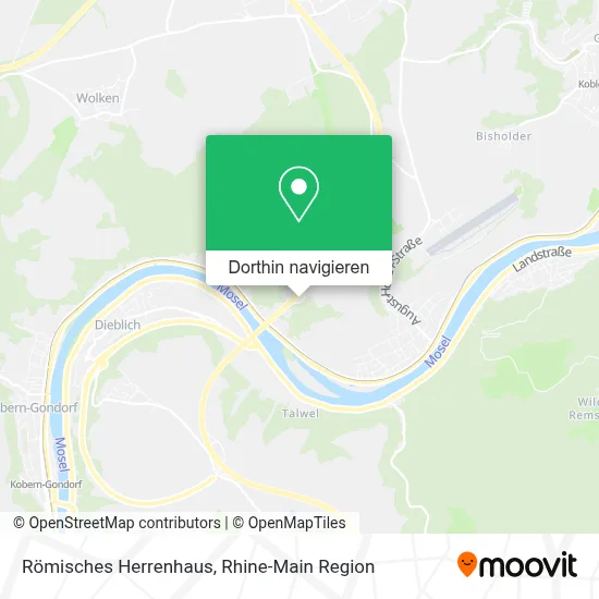 Römisches Herrenhaus Karte