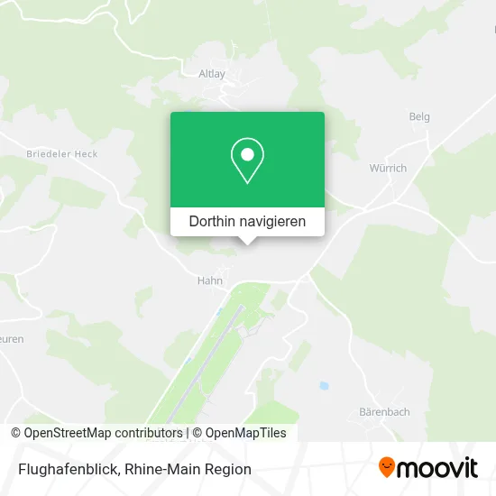 Flughafenblick Karte