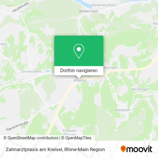 Zahnarztpraxis am Kreisel Karte