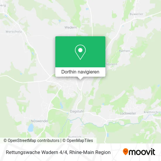 Rettungswache Wadern 4/4 Karte