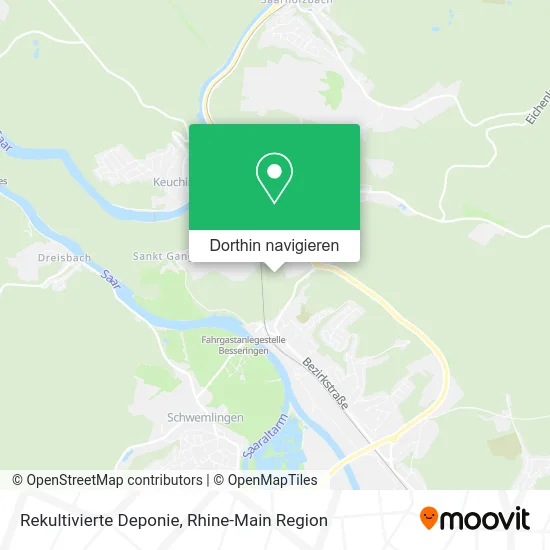 Rekultivierte Deponie Karte