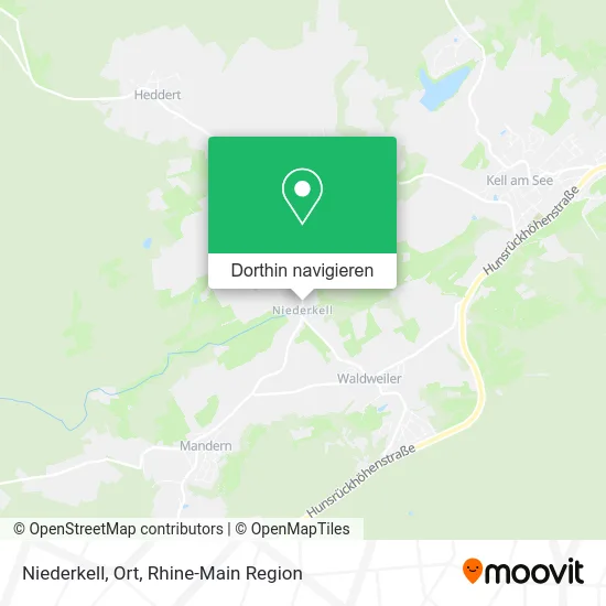 Niederkell, Ort Karte