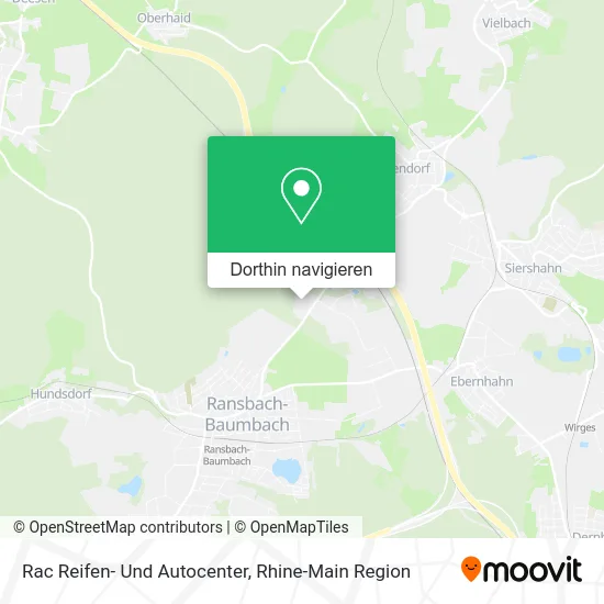 Rac Reifen- Und Autocenter Karte