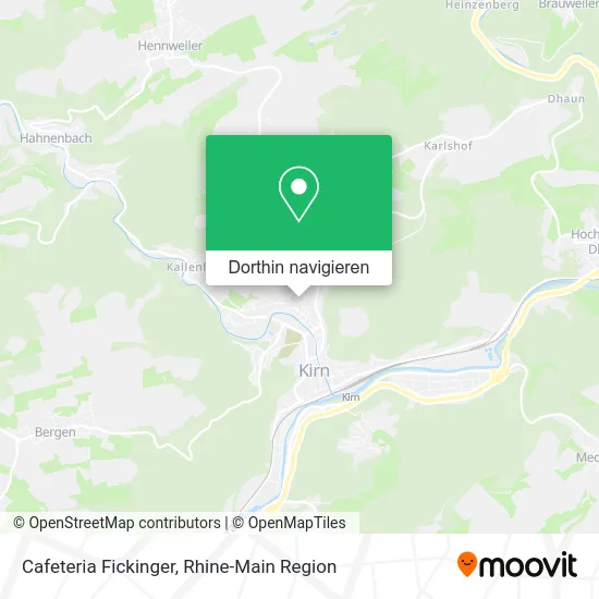 Cafeteria Fickinger Karte