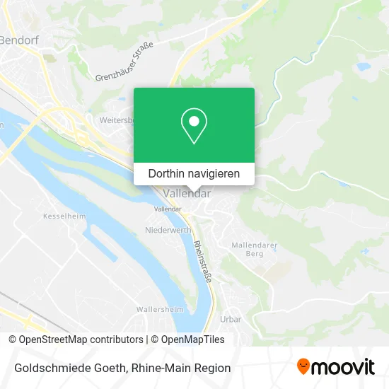 Goldschmiede Goeth Karte