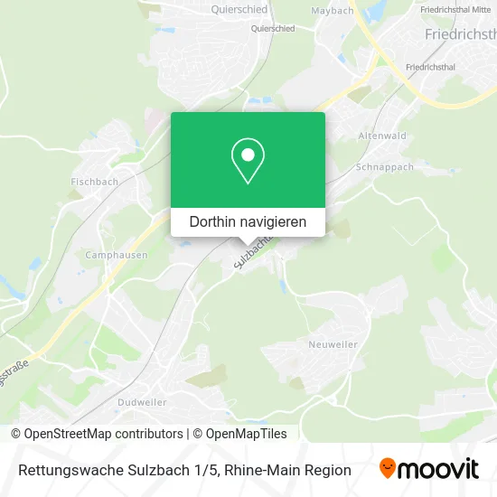 Rettungswache Sulzbach 1/5 Karte