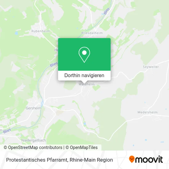 Protestantisches Pfarramt Karte