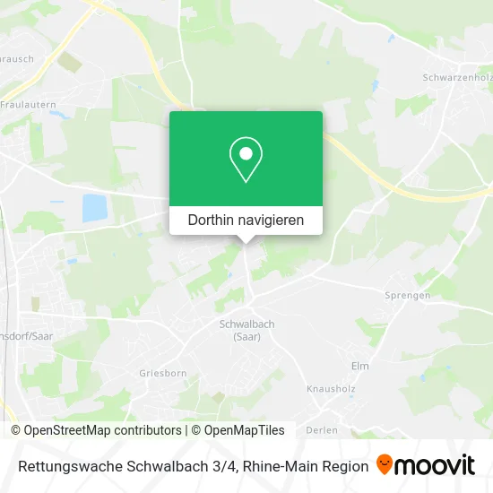 Rettungswache Schwalbach 3/4 Karte