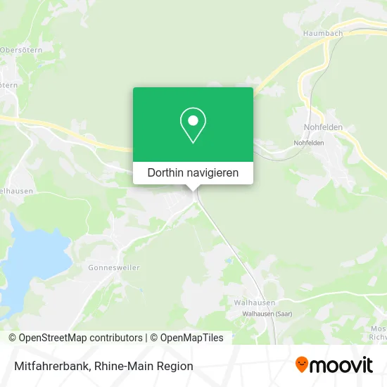 Mitfahrerbank Karte