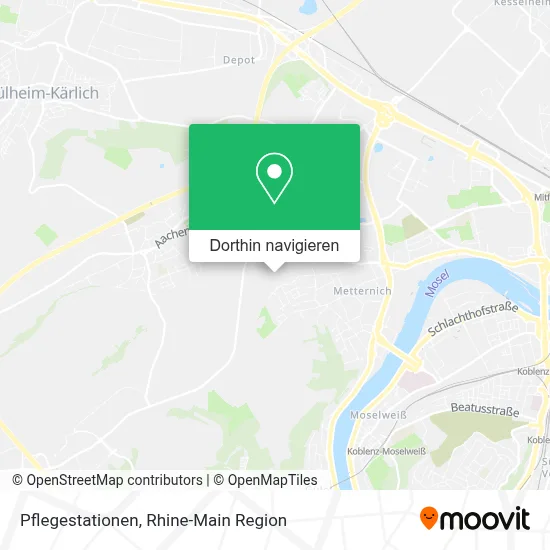 Pflegestationen Karte