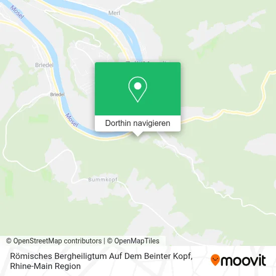 Römisches Bergheiligtum Auf Dem Beinter Kopf Karte