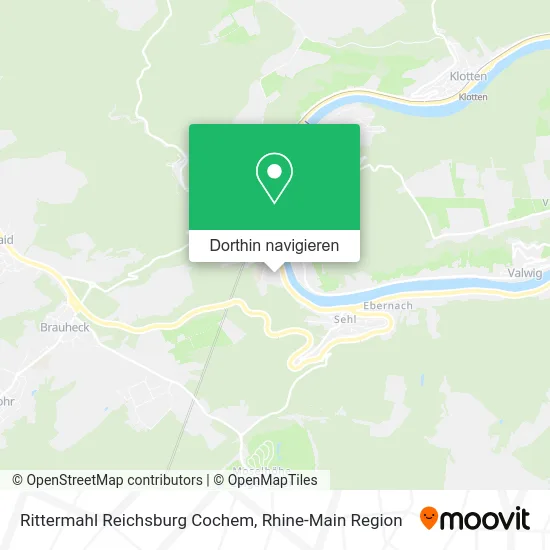 Rittermahl Reichsburg Cochem Karte