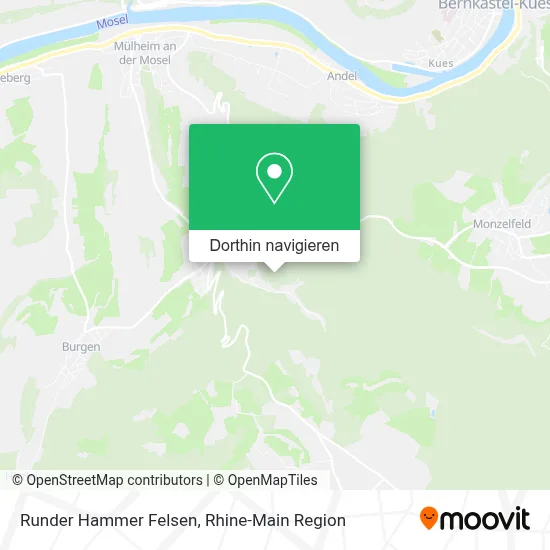 Runder Hammer Felsen Karte