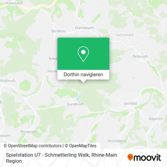 Spielstation U7 - Schmetterling Walk Karte
