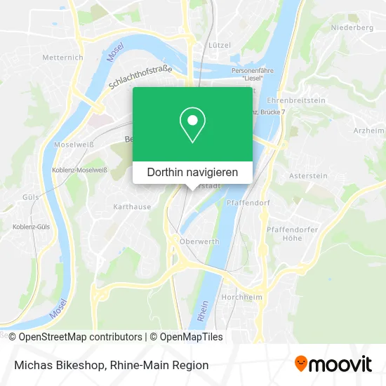 Michas Bikeshop Karte