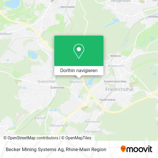 Becker Mining Systems Ag Karte