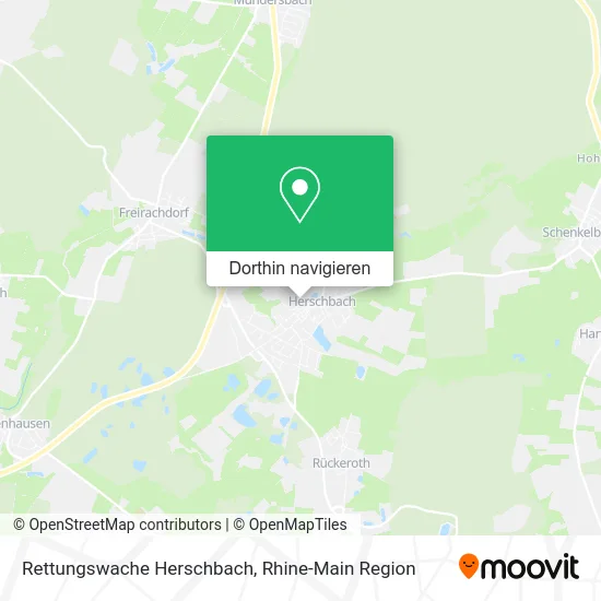 Rettungswache Herschbach Karte
