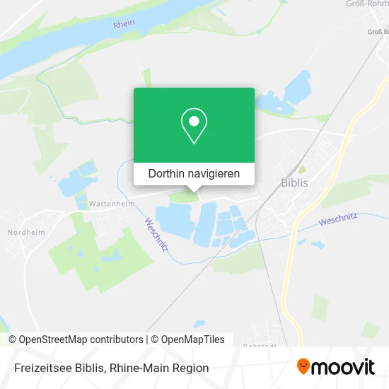 Freizeitsee Biblis Karte