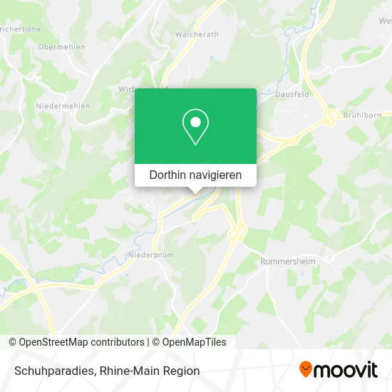 Schuhparadies Karte