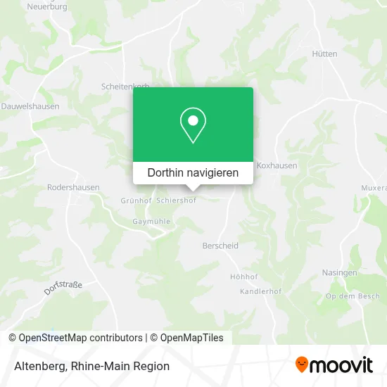 Altenberg Karte