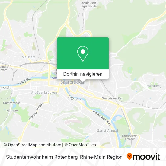 Studentenwohnheim Rotenberg Karte