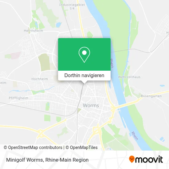 Minigolf Worms Karte