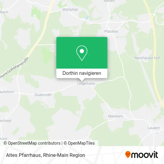 Altes Pfarrhaus Karte