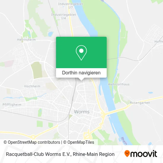 Racquetball-Club Worms E.V. Karte