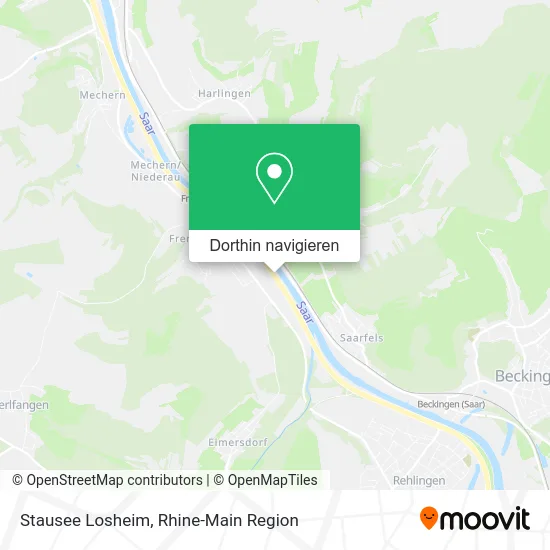 Stausee Losheim Karte