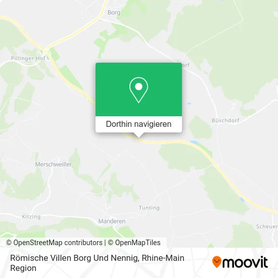 Römische Villen Borg Und Nennig Karte