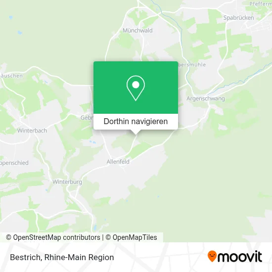 Bestrich Karte