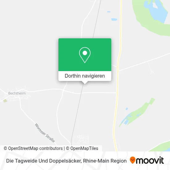 Die Tagweide Und Doppelsäcker Karte