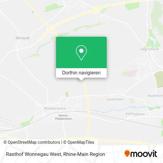 Rasthof Wonnegau West Karte