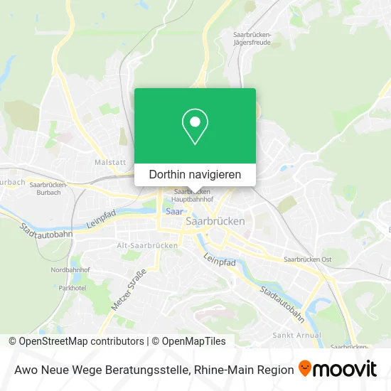 Awo Neue Wege Beratungsstelle Karte