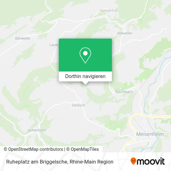 Ruheplatz am Briggelsche Karte