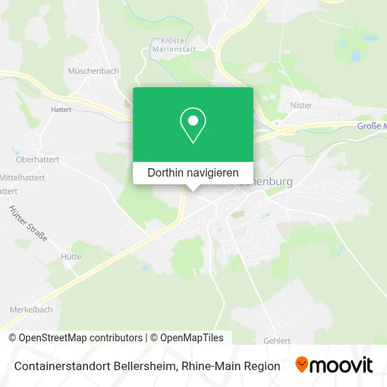 Containerstandort Bellersheim Karte