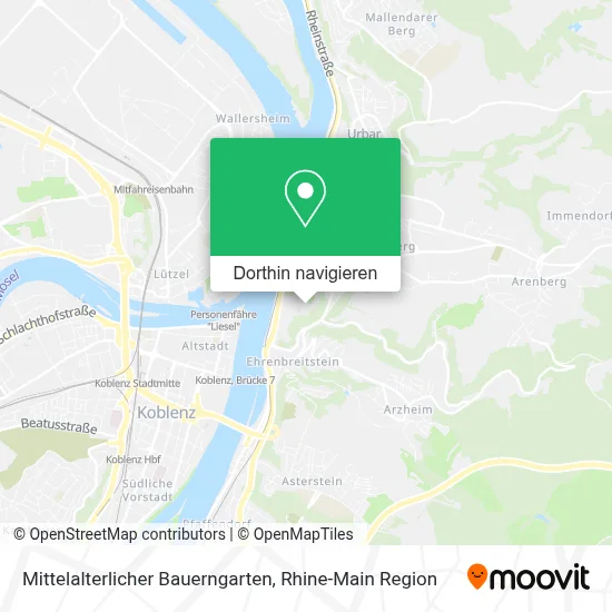 Mittelalterlicher Bauerngarten Karte